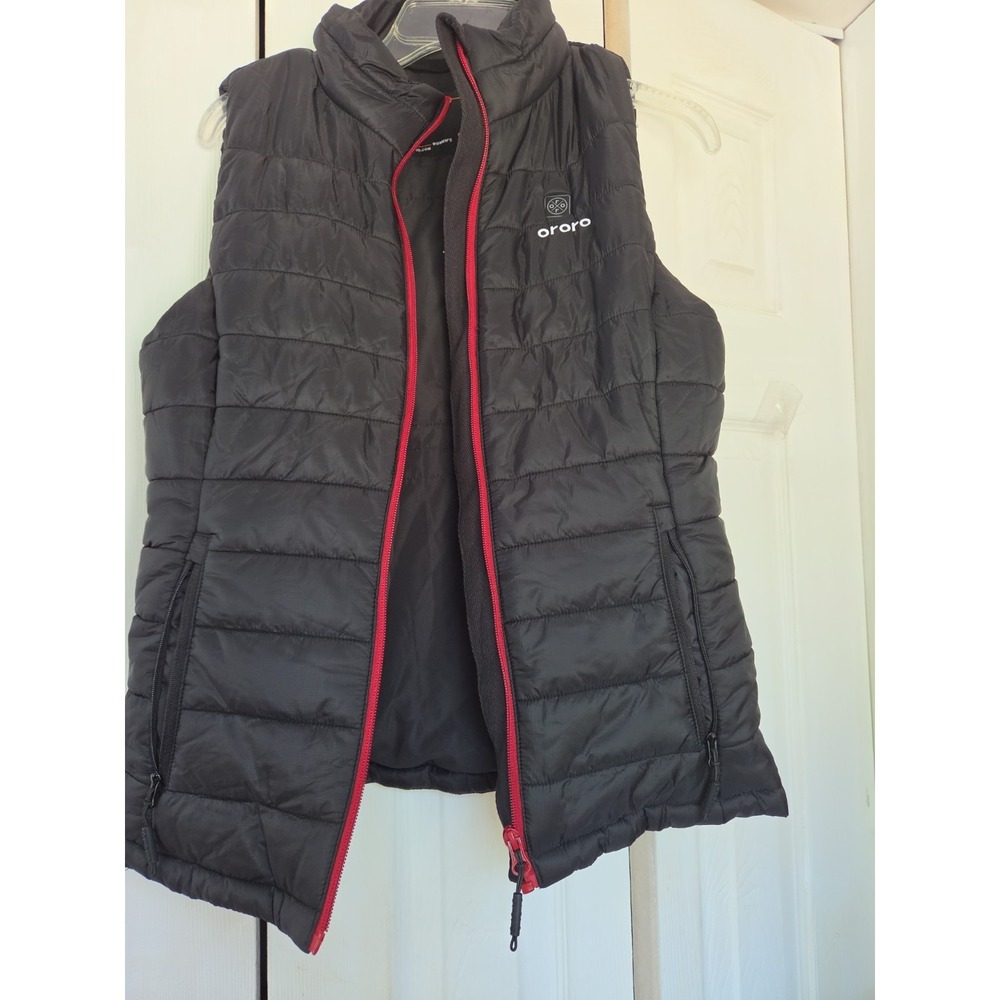 Ororo Heated Vest Women's Small Black Full Zip Quilted